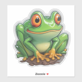 Aufkleber, wo Kunst Amphibien trifft Aufkleber