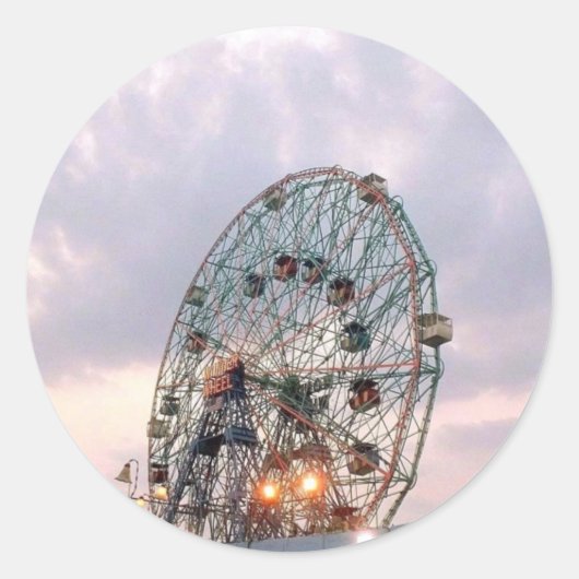Aufkleber "Wonder Wheel at Twilight" (Vorderseite)