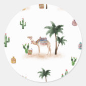 Aufkleber Wüsten Kamele  (Vorderseite)