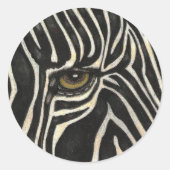 Aufkleber "Zebra Eye" (Vorderseite)