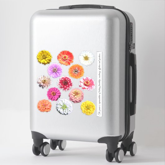 Aufkleber - Zinnias-Sammlung (Koffer)