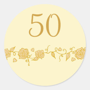 Aufkleber zum 50. Hochzeitstag