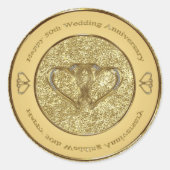 Aufkleber zum 50. Hochzeitstag (Vorderseite)