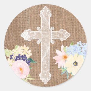 Aufkleber zum Heiligen Kreuz für Umschlag Aufklebe