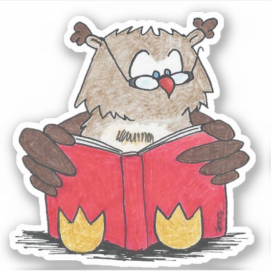 Aufkleber zum Lesen (Vorderseite)