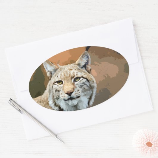Aufkleber zum Thema "Tiere" - Luchs (Umschlag)