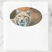 Aufkleber zum Thema "Tiere" - Luchs (Tasche)