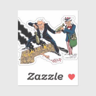 Aufkleber zum Völkermord in Israel und den vereint