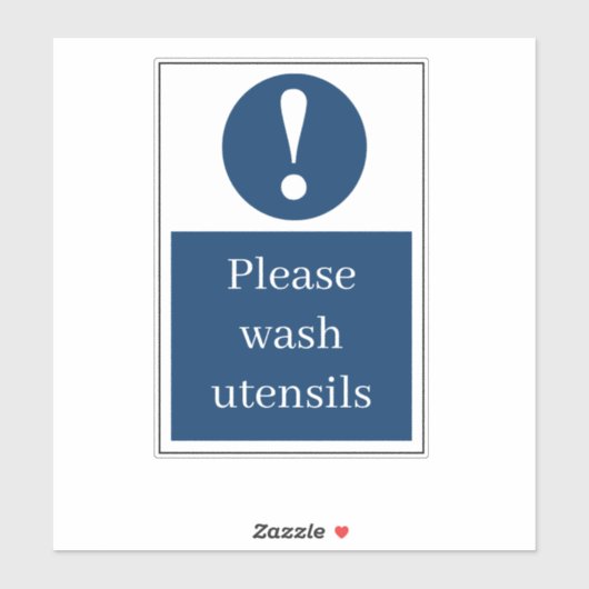 Aufkleber zum Waschen (Blatt)