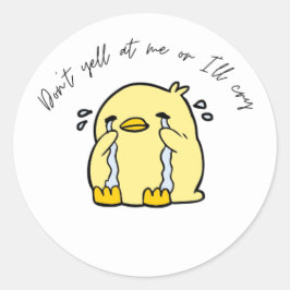 Aufkleber zum Weinen von Enten