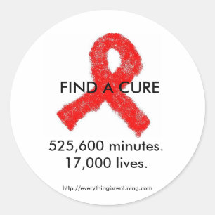 Aufkleber zur AIDS-Aufklärung