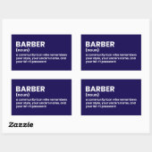 Aufkleber zur Definition von klassischem Barber (Blatt)