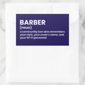 Aufkleber zur Definition von klassischem Barber (Tasche)