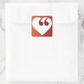 Aufkleber zur Liebe der freien Sprache (Tasche)