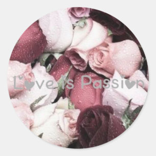 Aufkleber zur Liebe-Passion-Sammlung von Ahsek Nov