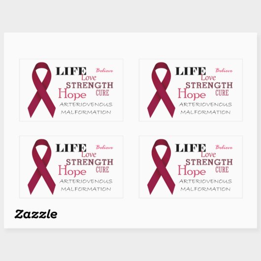 Aufkleber zur Sensibilisierung für arteriovenöse M (Blatt)