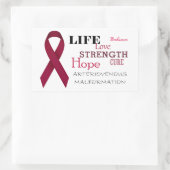 Aufkleber zur Sensibilisierung für arteriovenöse M (Tasche)