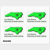 Aufkleber zur Sensibilisierung für Lyme in North C (Blatt)