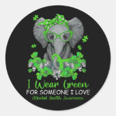 Aufkleber zur Sensibilisierung für psychische Gesu (Vorderseite)