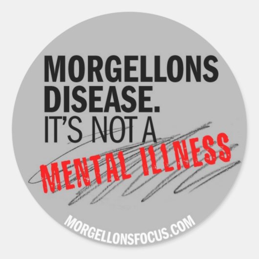 Aufkleber zur Sensibilisierung - Grau (Vorderseite)