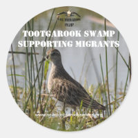 Aufkleber zur Unterstützung wandernder Vögel