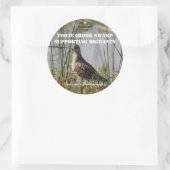 Aufkleber zur Unterstützung wandernder Vögel (Tasche)