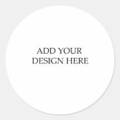 Aufkleberdruck Runder Aufkleber (Vorderseite)