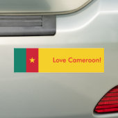 Aufkleberflagge in Kamerun Autoaufkleber (Auf Auto)