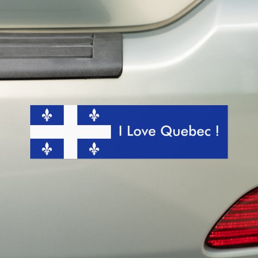 Aufkleberflagge Quebec, Kanada Autoaufkleber (Auf Auto)
