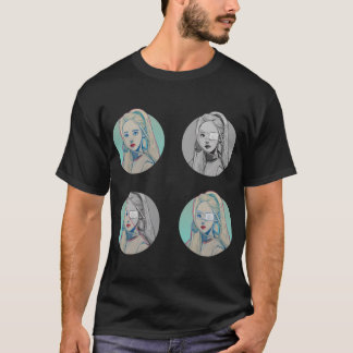 (Aufkleberpackung) Jinsoul, ungerade Augenkreiskle T-Shirt