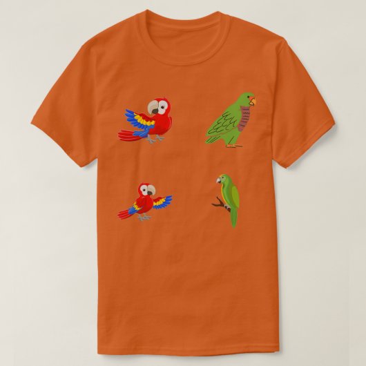 Aufkleberpackung Parrot 10 T-Shirt (Design vorne)