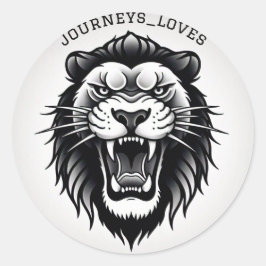 Aufkleberträumer von James Michael Miller Runder Aufkleber