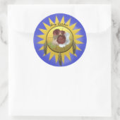 Aufkleberträumer von James Michael Miller Runder Aufkleber (Tasche)