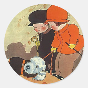 AufkleberVintager Runder Aufkleber