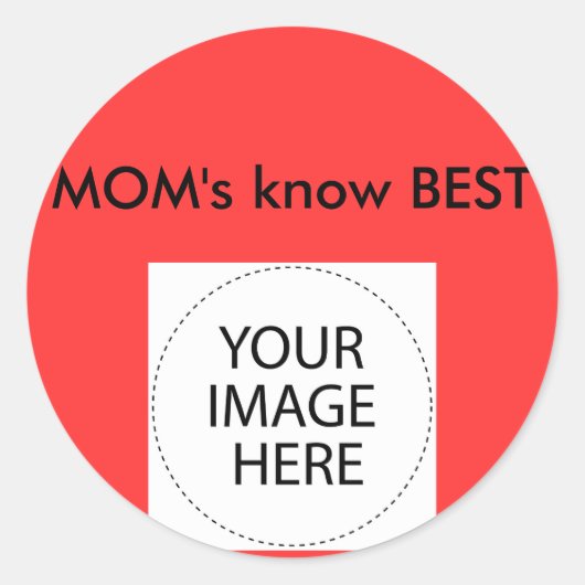 Aufklebervorlage Das MUSEUM Zazzle Geschenke Runder Aufkleber (Vorderseite)