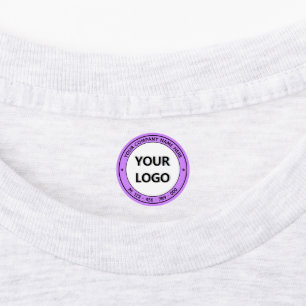 Aufklebervorlage mit Firmenlogo für Unternehmen Etiketten