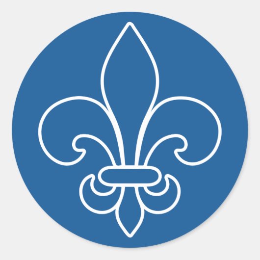 AufkleberX20 Blüte der modernen französischen Luch Runder Aufkleber (Vorderseite)