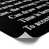 Aufkommen gegen Missbrauch Poster (Ecke)