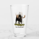 Aufladen von Bullenmaus auf altem Papier Glas (Vorderseite)