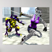 Aufladen von Tigress Print Poster (Vorne)