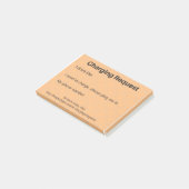 Aufladenantrag des elektrischen Autos Post-it Klebezettel (angewinkelt)