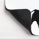 Aufladenstier-Silhouette Mousepad (Ecke)