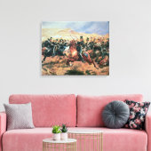 Aufladung der Lichtbrigade Leinwanddruck (Insitu (Wohnzimmer))