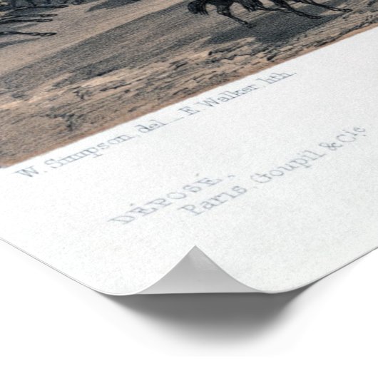 Aufladung der Lichtbrigade Poster (Ecke)