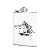 Aufladung der Zitat-Illustration der Lichtbrigade Flachmann (Links)