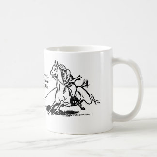 Aufladung der Zitat-Illustration der Lichtbrigade Kaffeetasse