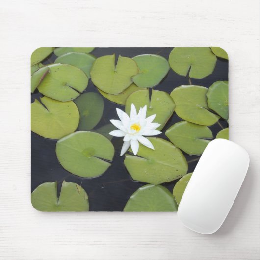 Auflage der weißen Lilie Mousepad (Mit Mouse)