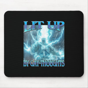 Auflegen von Gay Thoughts - Funny Hard Lightning S Mousepad