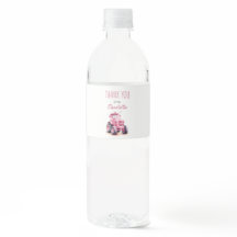 Auflesbare Geburtsdatum Pink Traktor Wasser Flasch