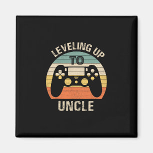Aufleveln zu Onkel 2025 Lustiges Video Gamer Vinta Magnet